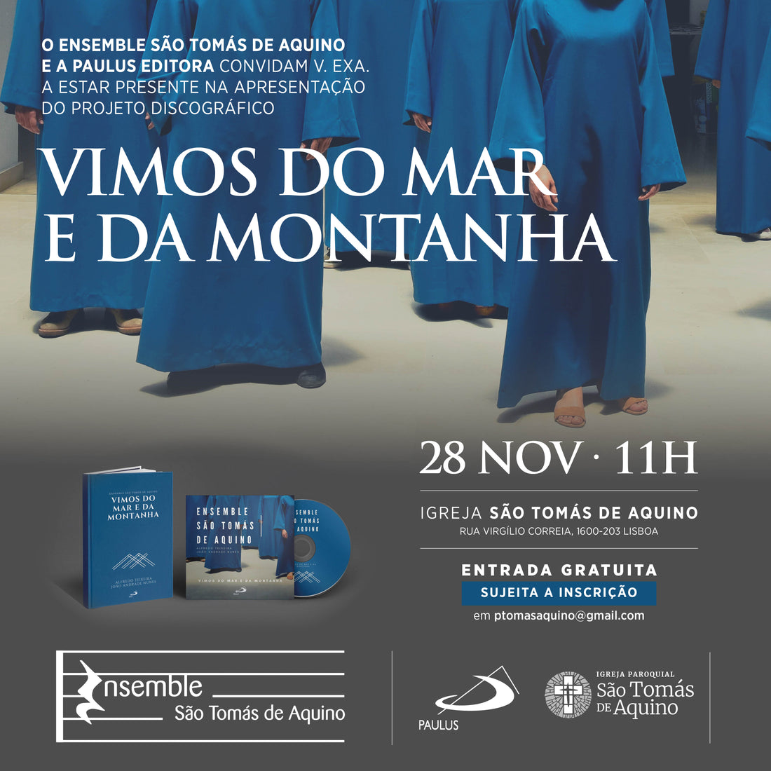 PAULUS Editora e Ensemble São Tomas de Aquino lançam projeto discográfico: Vimos do mar e da montanha