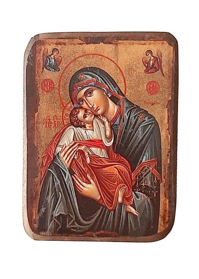 Ícone de Nossa Senhora da Ternura em Madeira