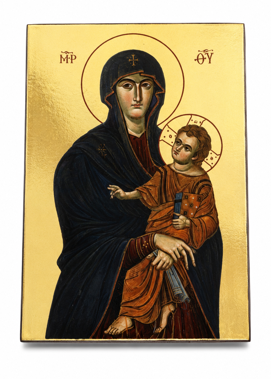 Ícone de Nossa Senhora Hodegétria em Madeira