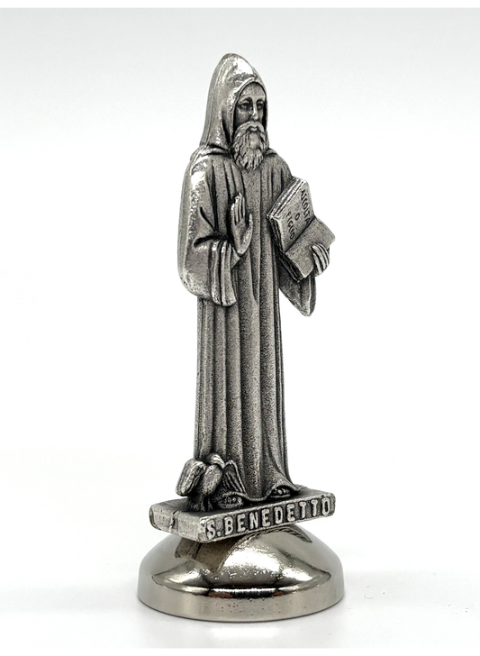 Imagem miniatura São Bento em metal