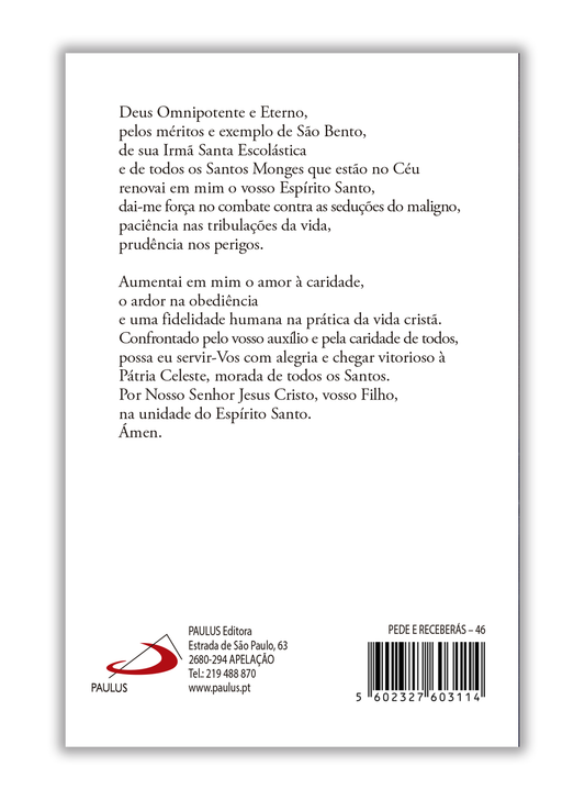 Pagela Orações a São Bento