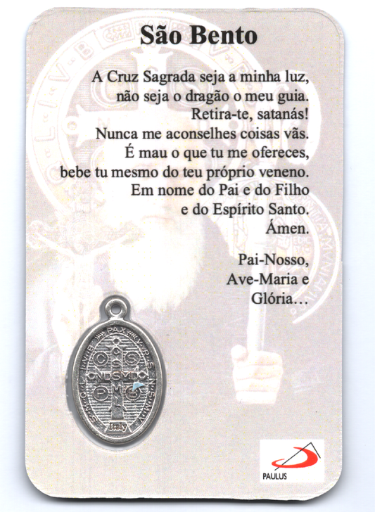 Pagela São Bento com medalha