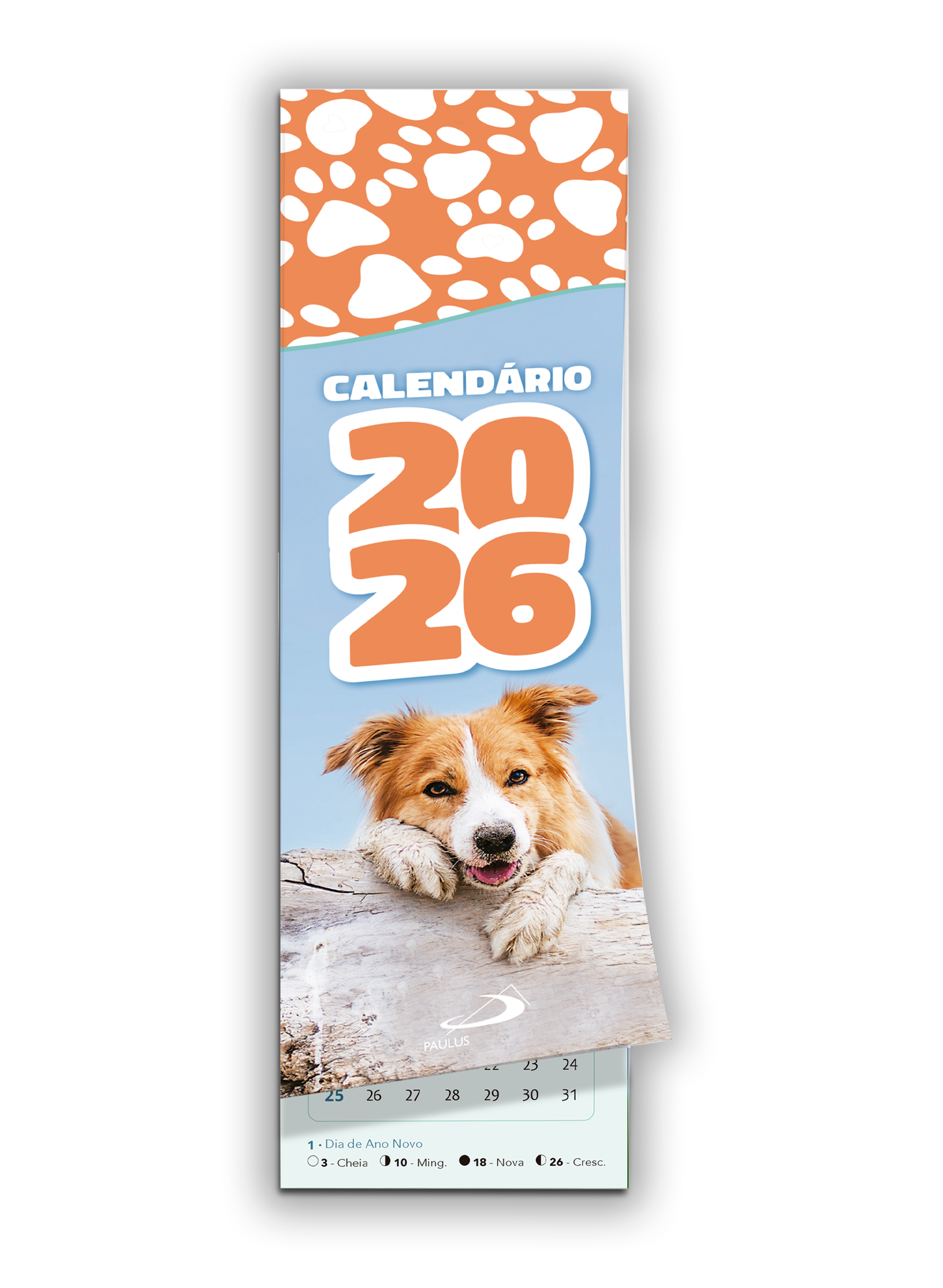 Calendário marcador 2026 - Pets