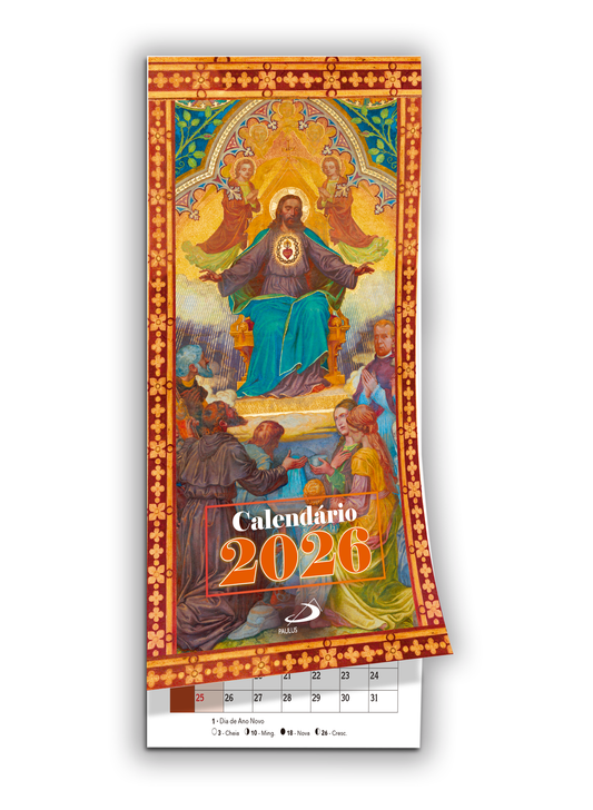 Calendário marcador 2026 - Santos