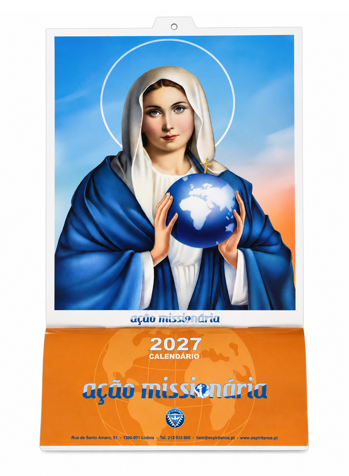 Calendário de parede Ação Missionária 2027