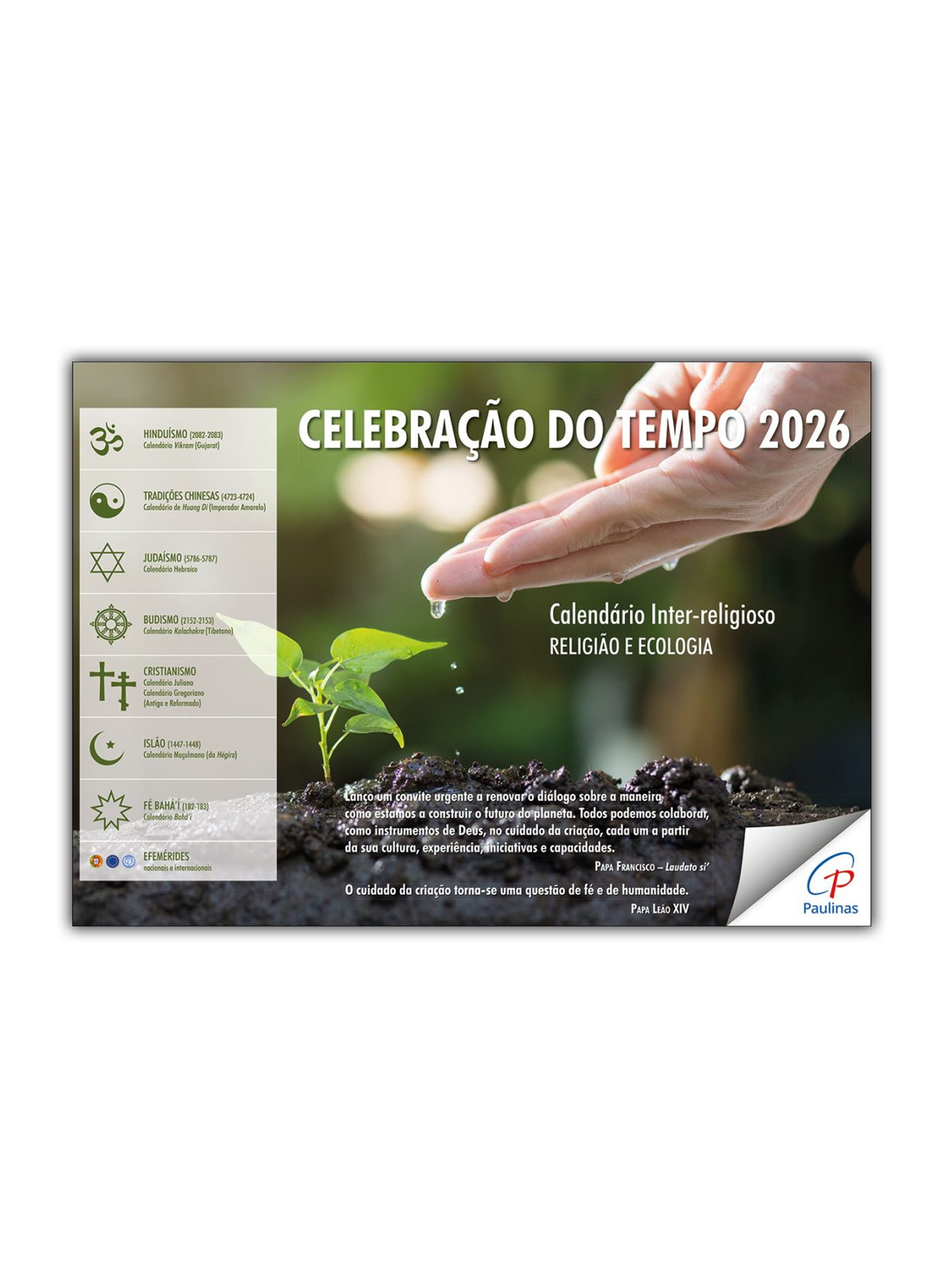 Celebração do Tempo 2026 - Calendário Inter-religioso