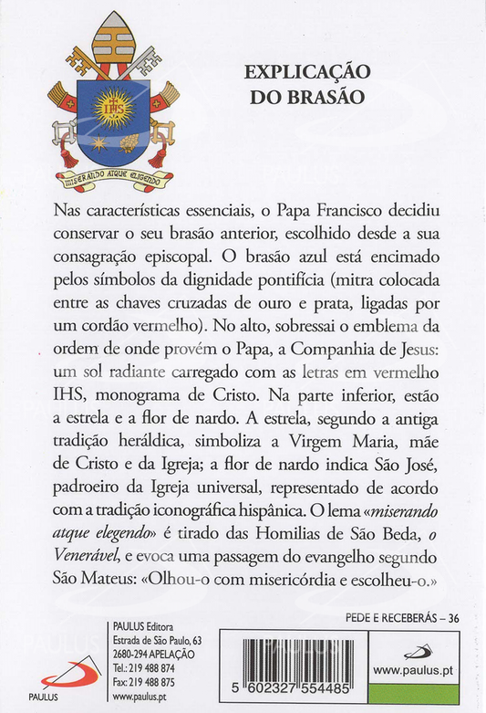 Pagela Papa Francisco - Pacote com 10 un.