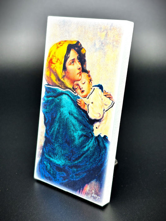 Quadro Amor de Mãe em madeira