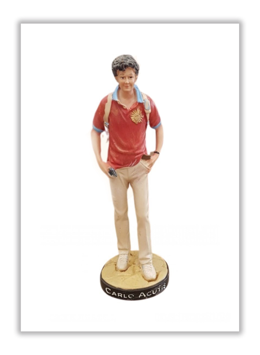 Carlo Acutis – Imagem em resina - 16 cm