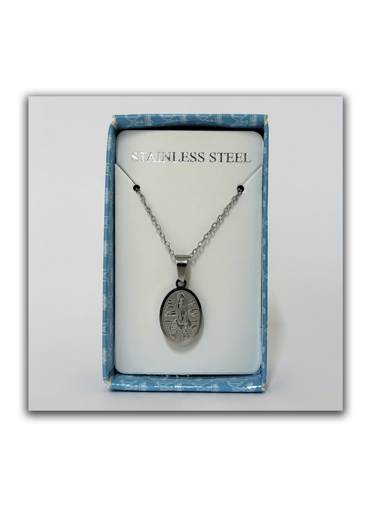 Colar com medalha de Nossa Senhora de Fátima