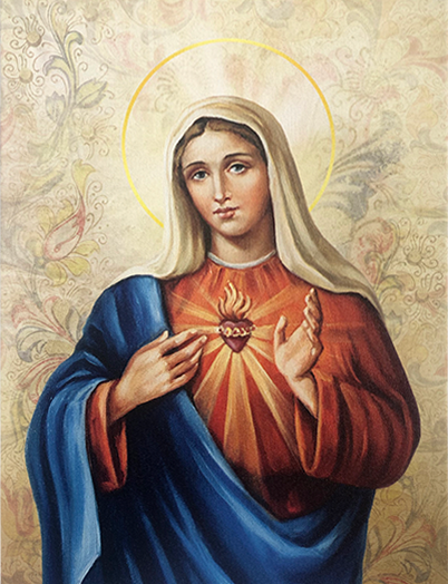 Tela Sagrado Coração de Maria