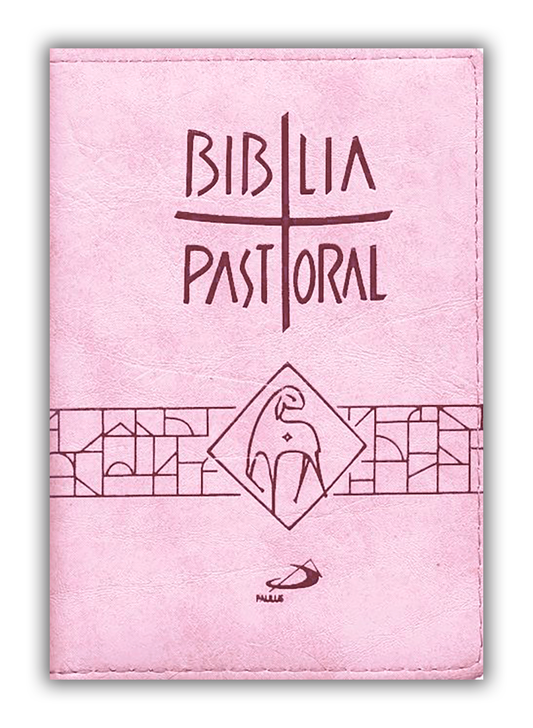 Bíblia Pastoral rosa - Zíper - bolso