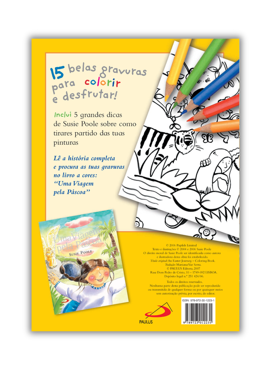 Uma viagem pela Páscoa (livro para colorir)
