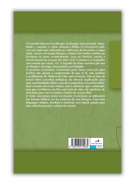 Leccionário comentado Tempo Comum - Semanas I a XVII