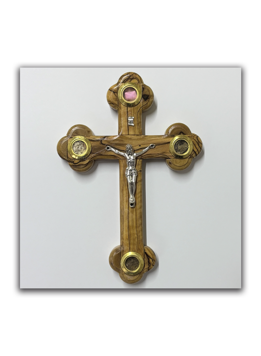 Cruz da Terra Santa em madeira de oliveira