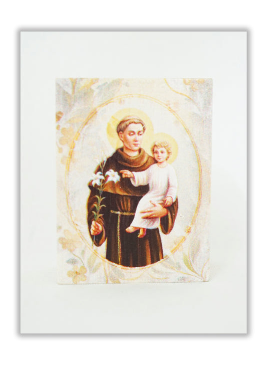 Terço Santo António - Caixa em madeira