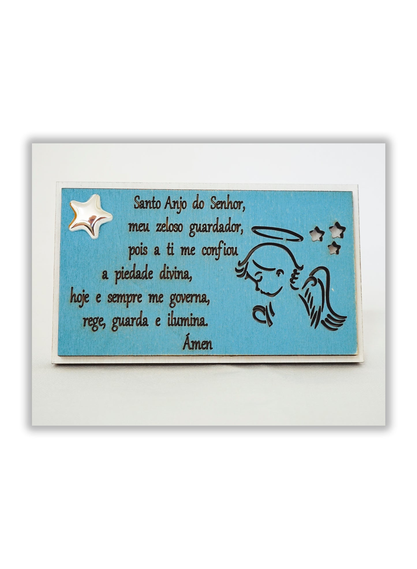 Quadro - Oração Anjo da Guarda - Duas cores