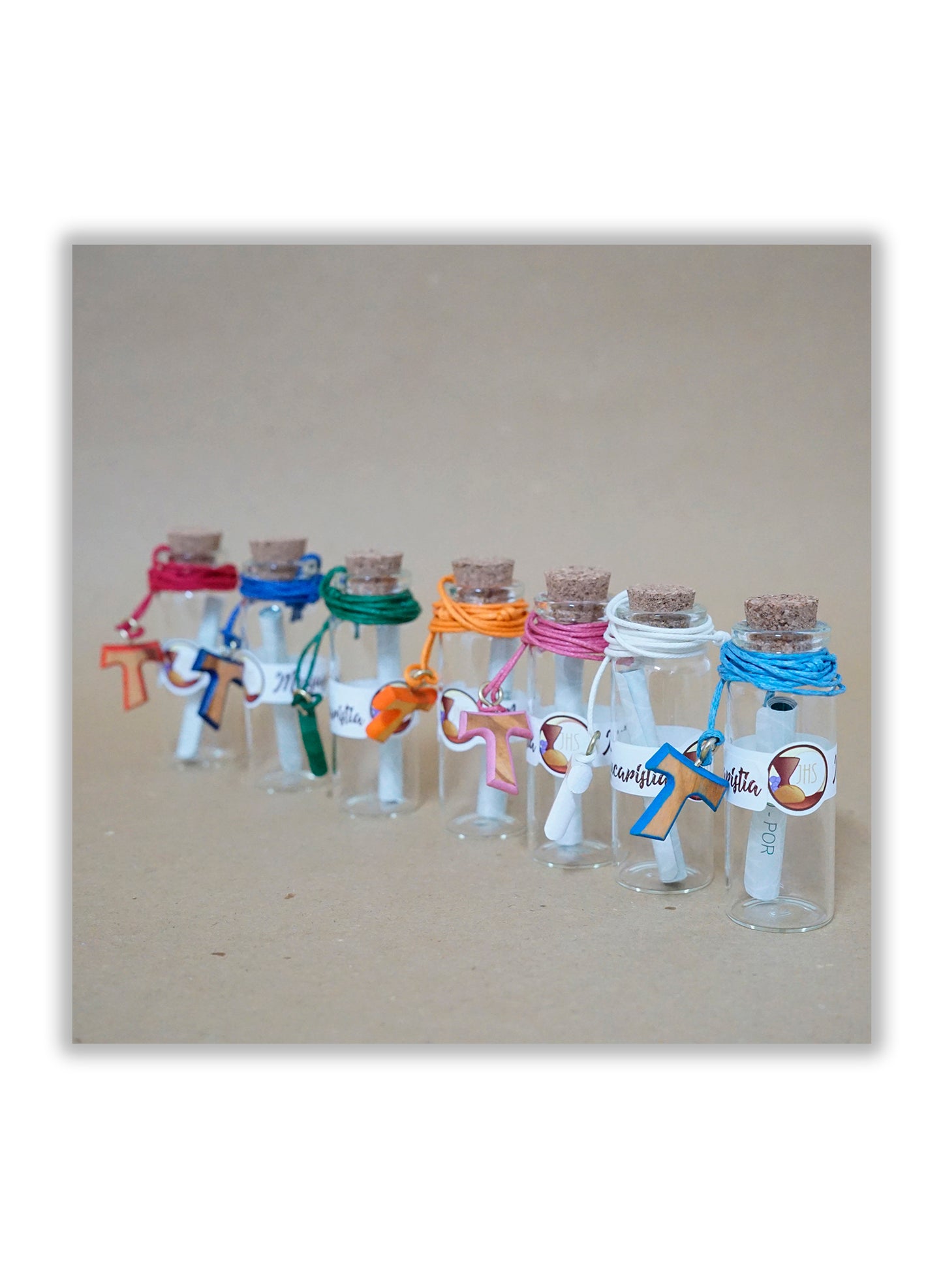 Garrafa com mensagem - Primeira Comunhão