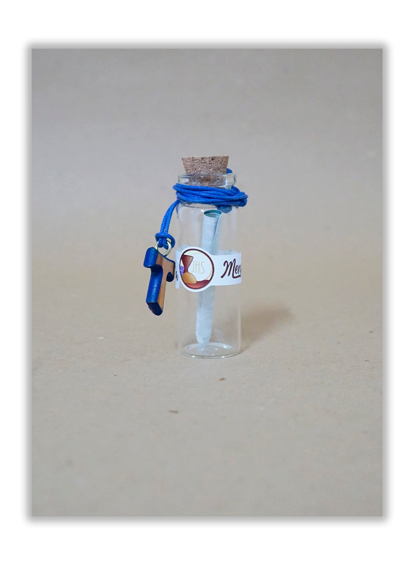 Garrafa com mensagem - Primeira Comunhão