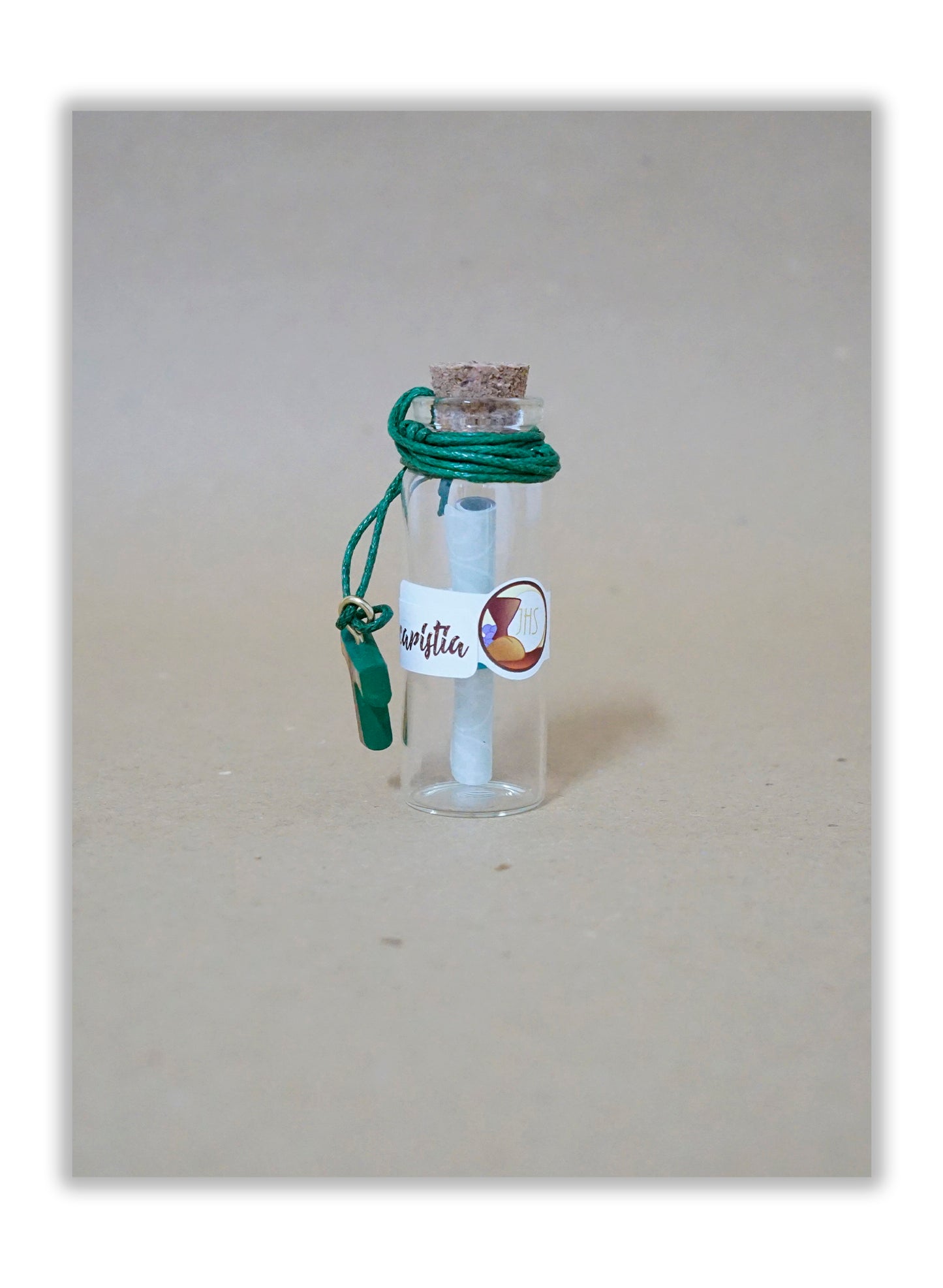 Garrafa com mensagem - Primeira Comunhão