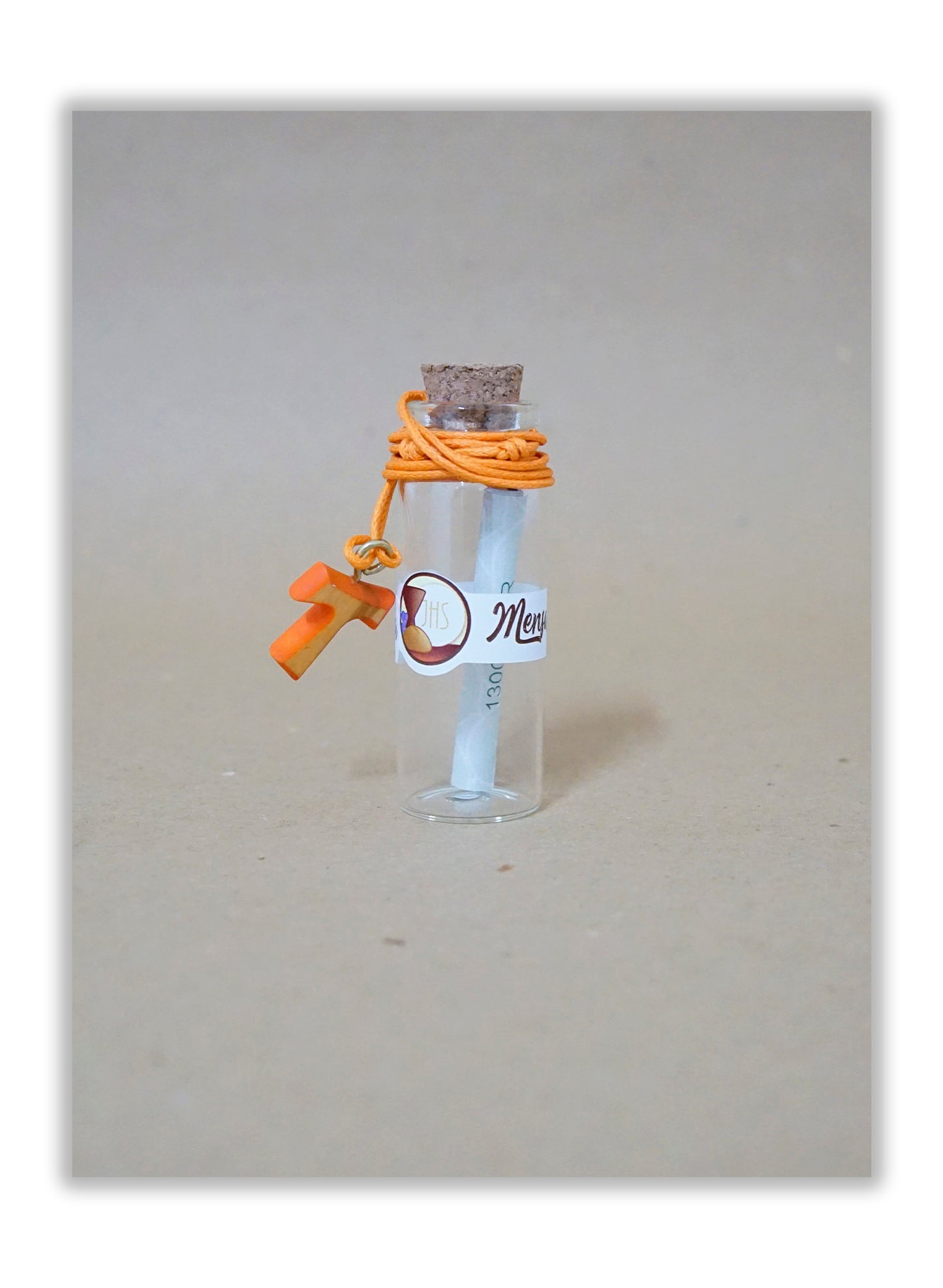 Garrafa com mensagem - Primeira Comunhão