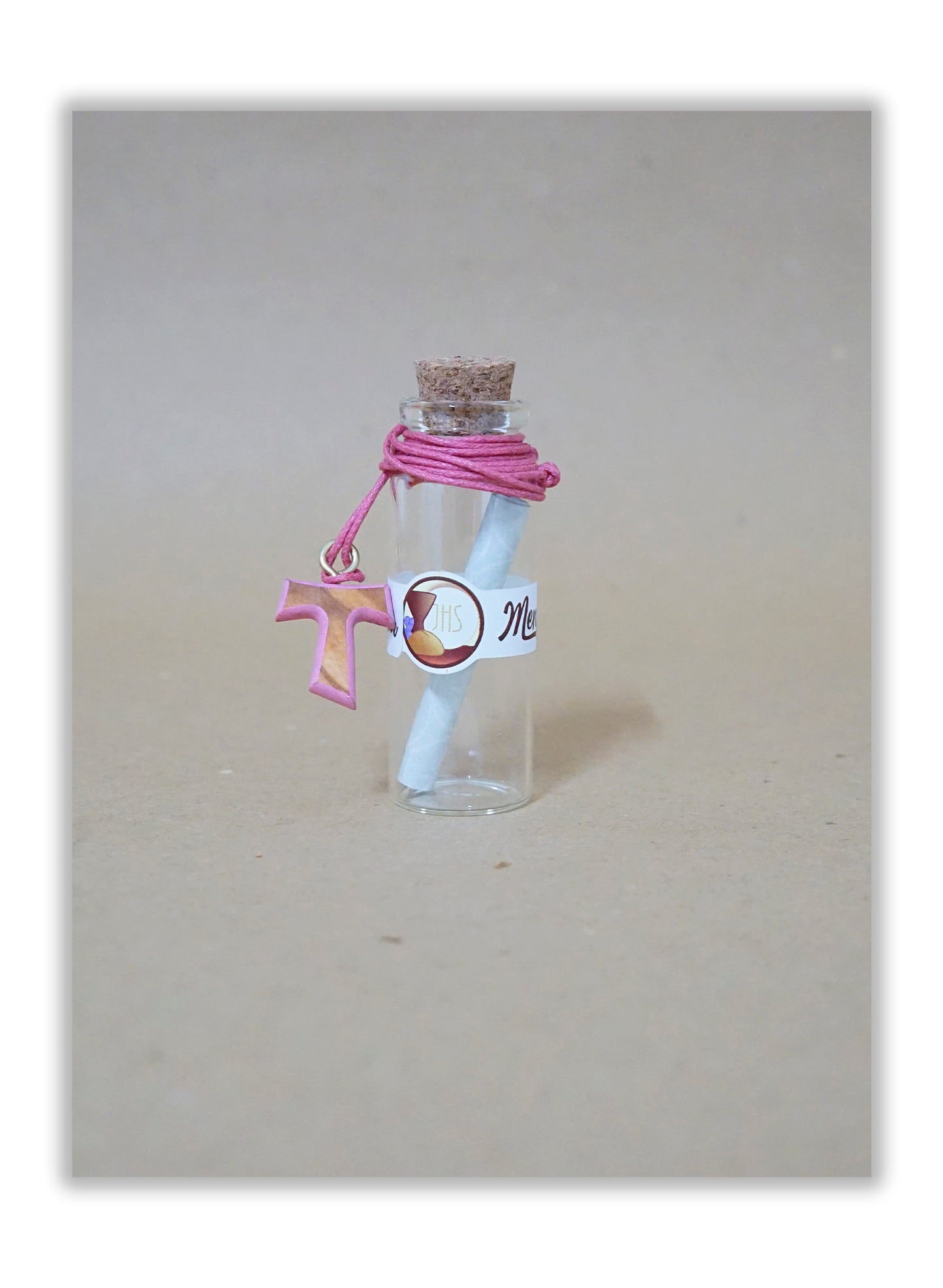 Garrafa com mensagem - Primeira Comunhão