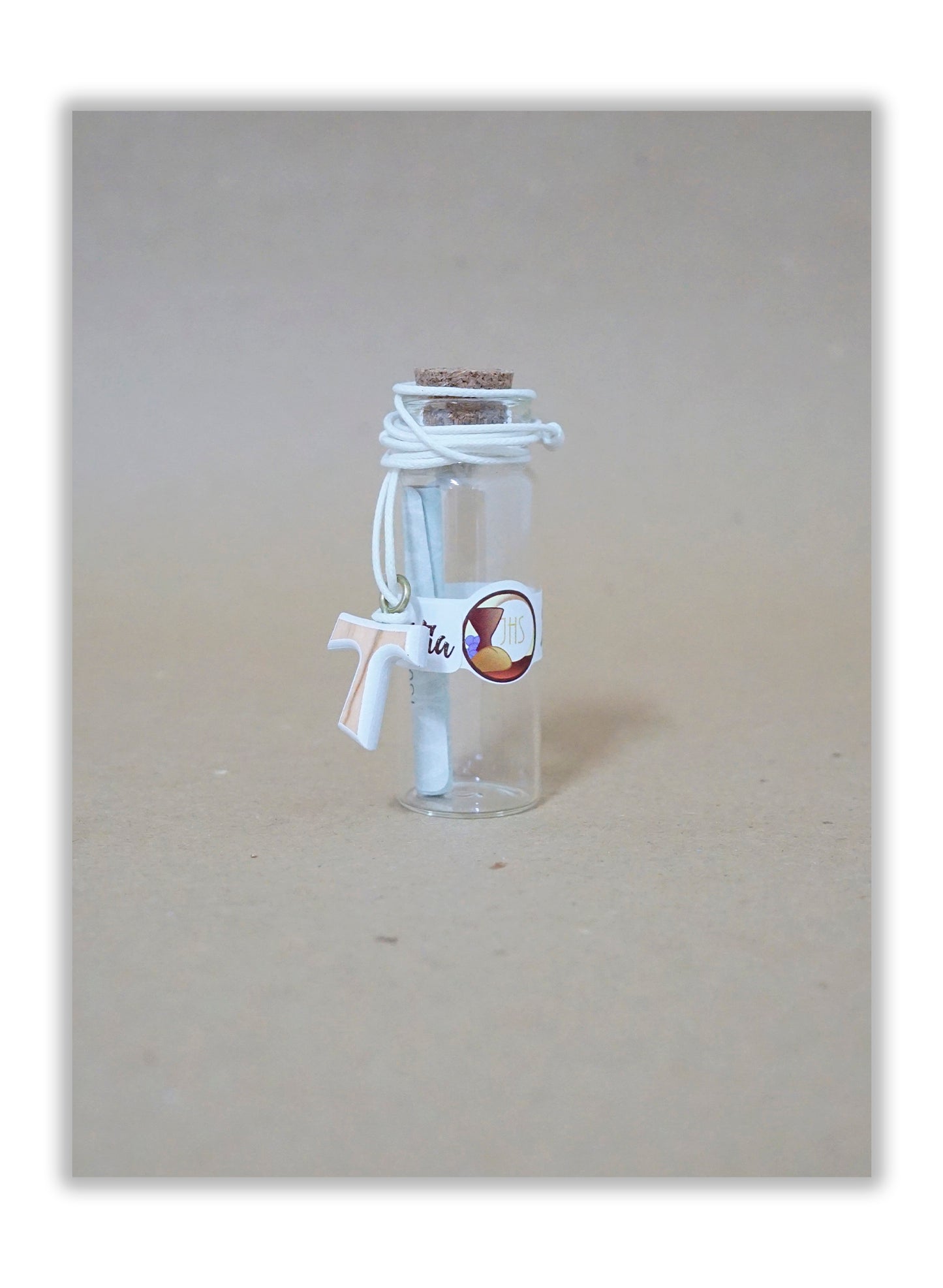 Garrafa com mensagem - Primeira Comunhão