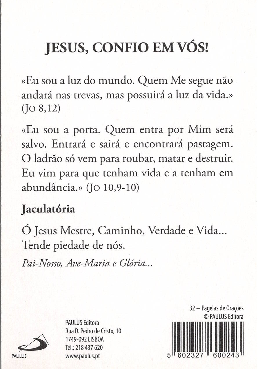 Pagela Jesus, confio em Vós! - 25 un.