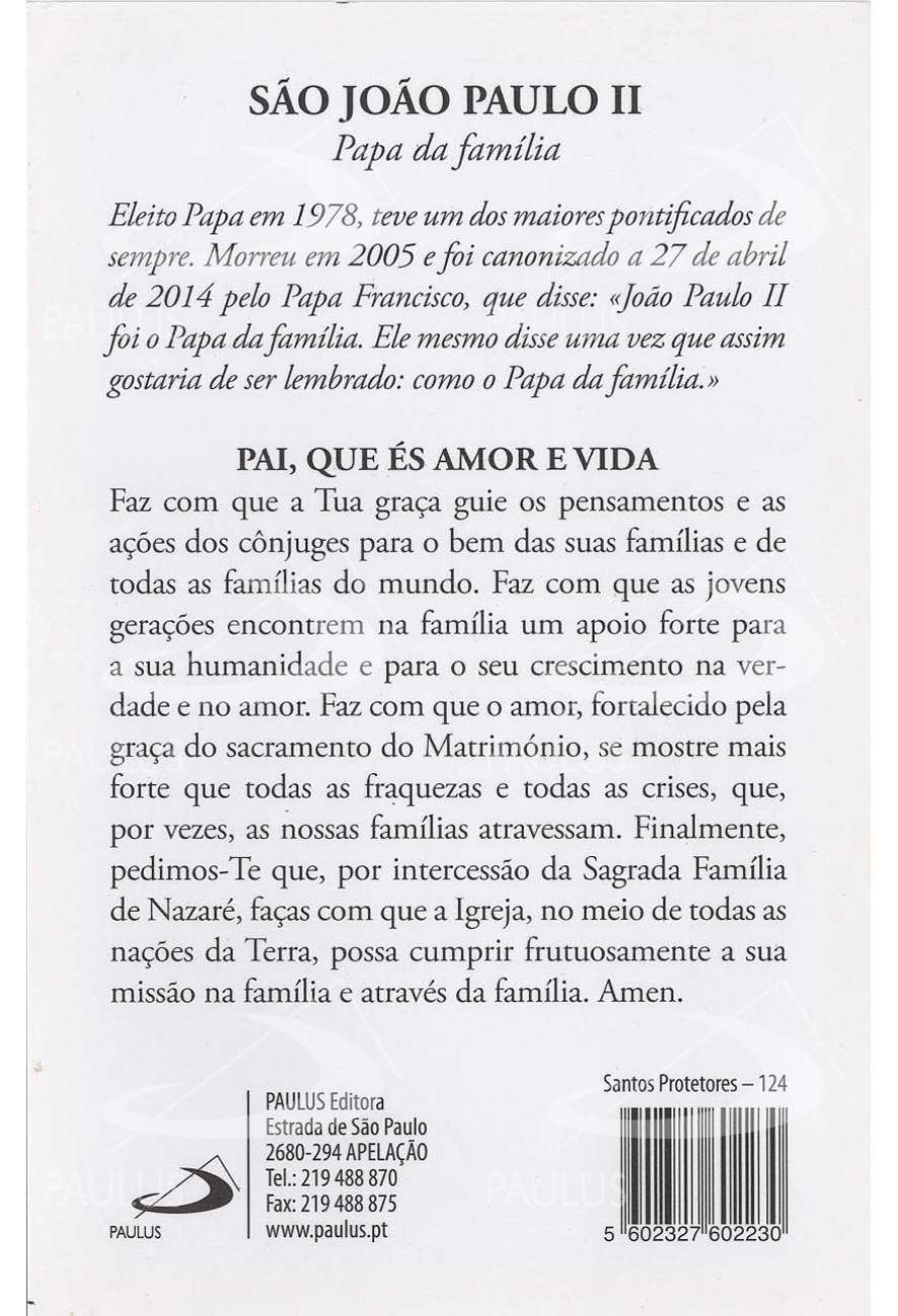 Pagela São João Paulo II - 25 un.