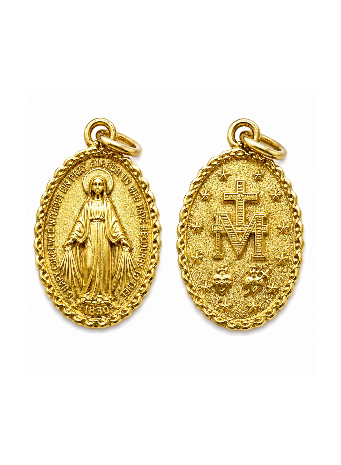 Medalha Nossa Senhora das Graças dourada