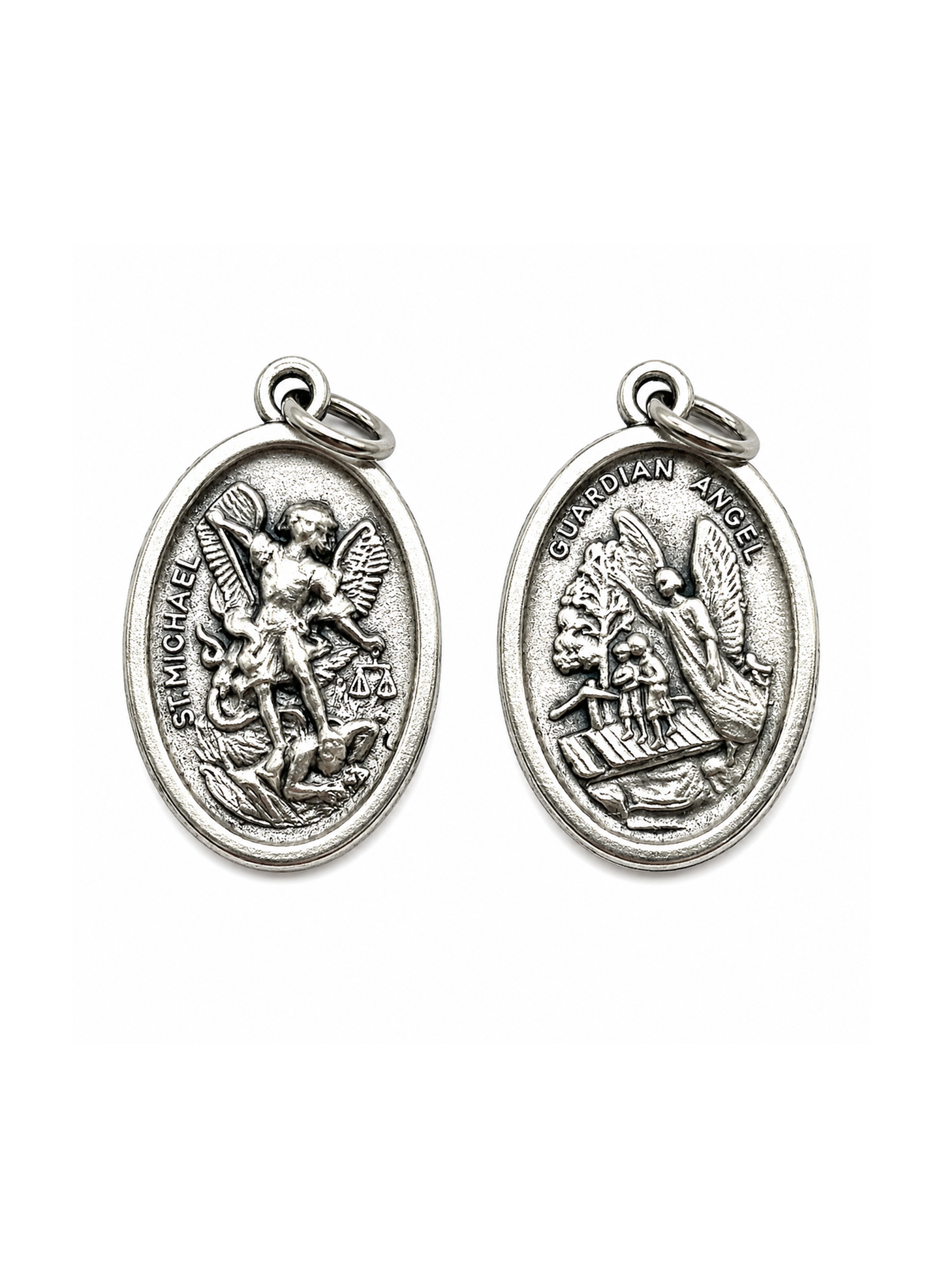 Medalha São Miguel Arcanjo e Anjo da Guarda