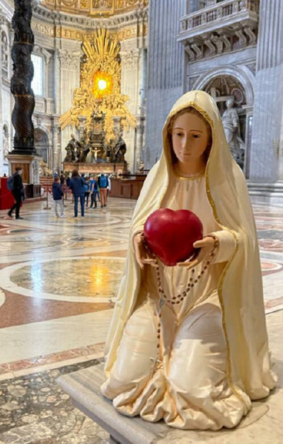 Estampa Senhora do Coração Orante( 10 unidades)