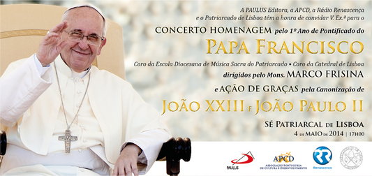 Nova data para Concerto de Homenagem ao Papa Francisco