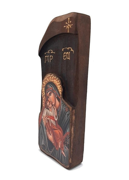 Ícone de Nossa Senhora da Ternura em Madeira