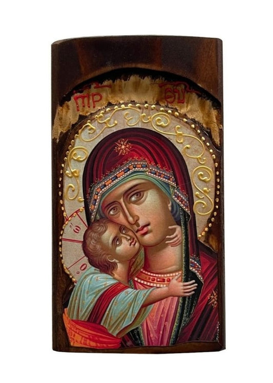 Ícone de Nossa Senhora da Ternura em Madeira