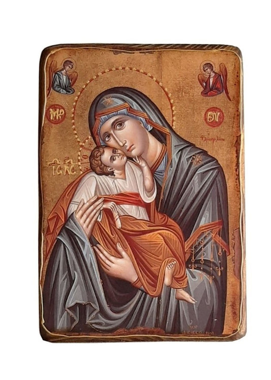 Ícone de Nossa Senhora da Ternura em Madeira