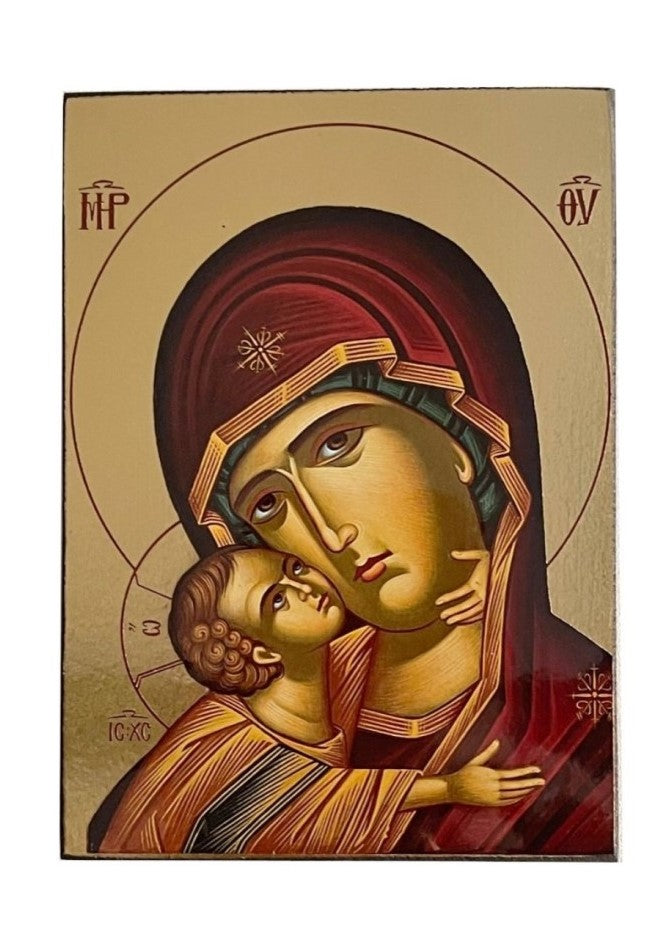 Ícone de Nossa Senhora da Ternura em Madeira