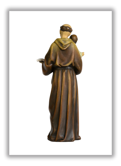 Santo António de Lisboa com o Menino em resina e pó de madeira