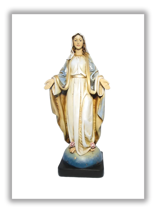 Nossa Senhora das Graças em resina e pó de madeira