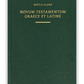 Novum Testamentum Graece et Latine