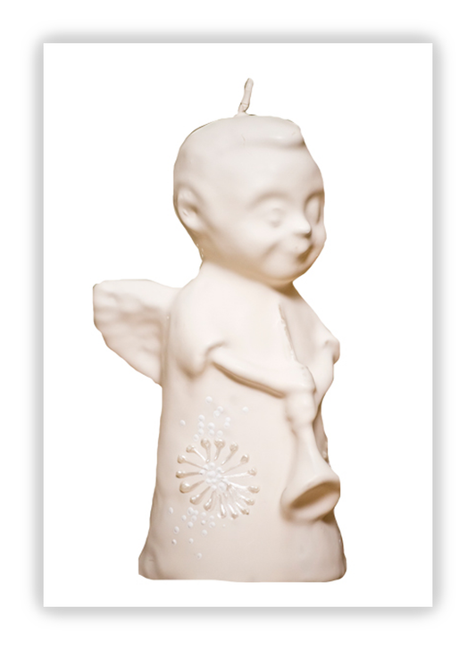 Vela anjo com trombeta