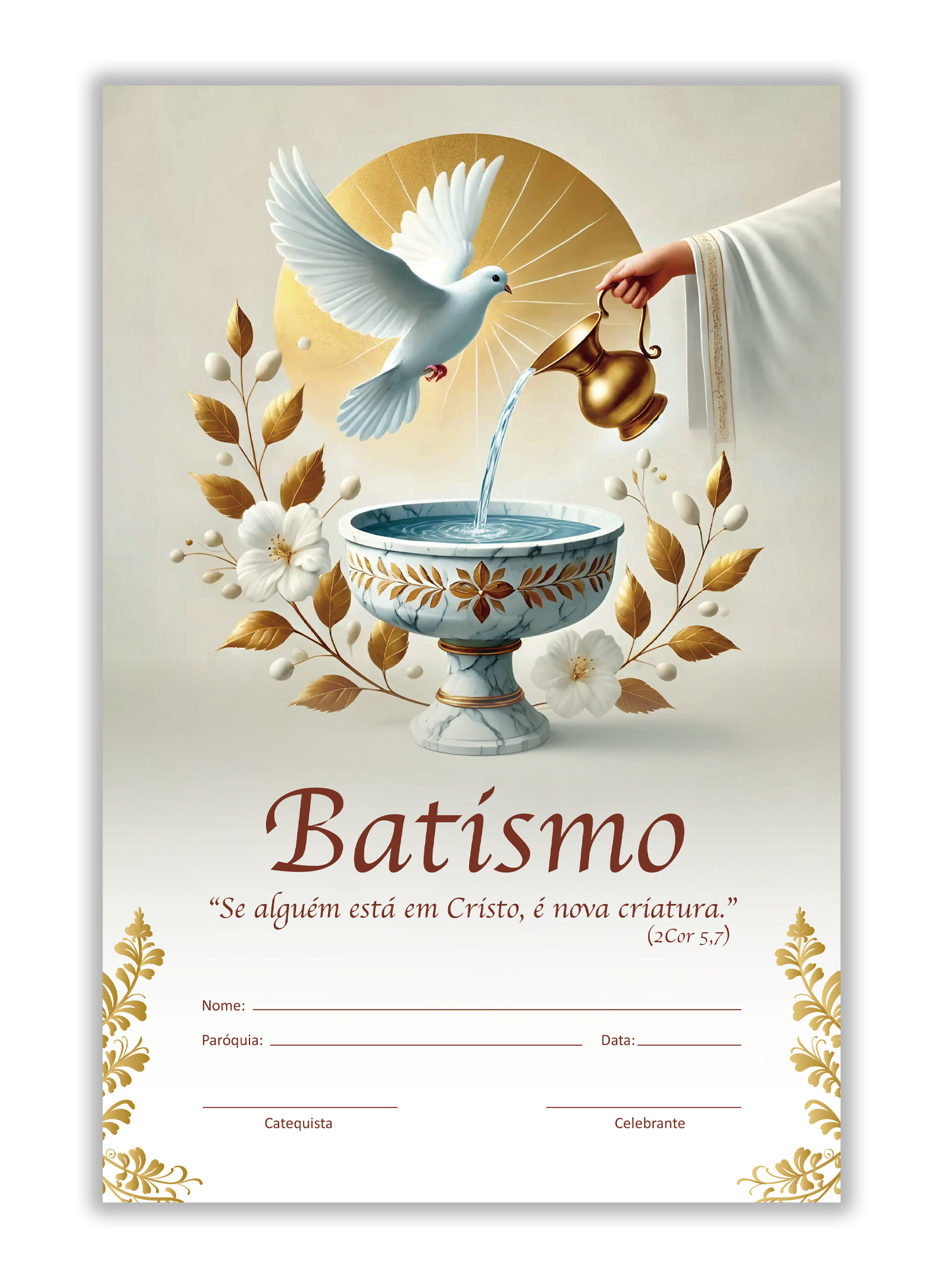 Baptismo Diploma Batismo - 10 un. – PAULUS Editora
