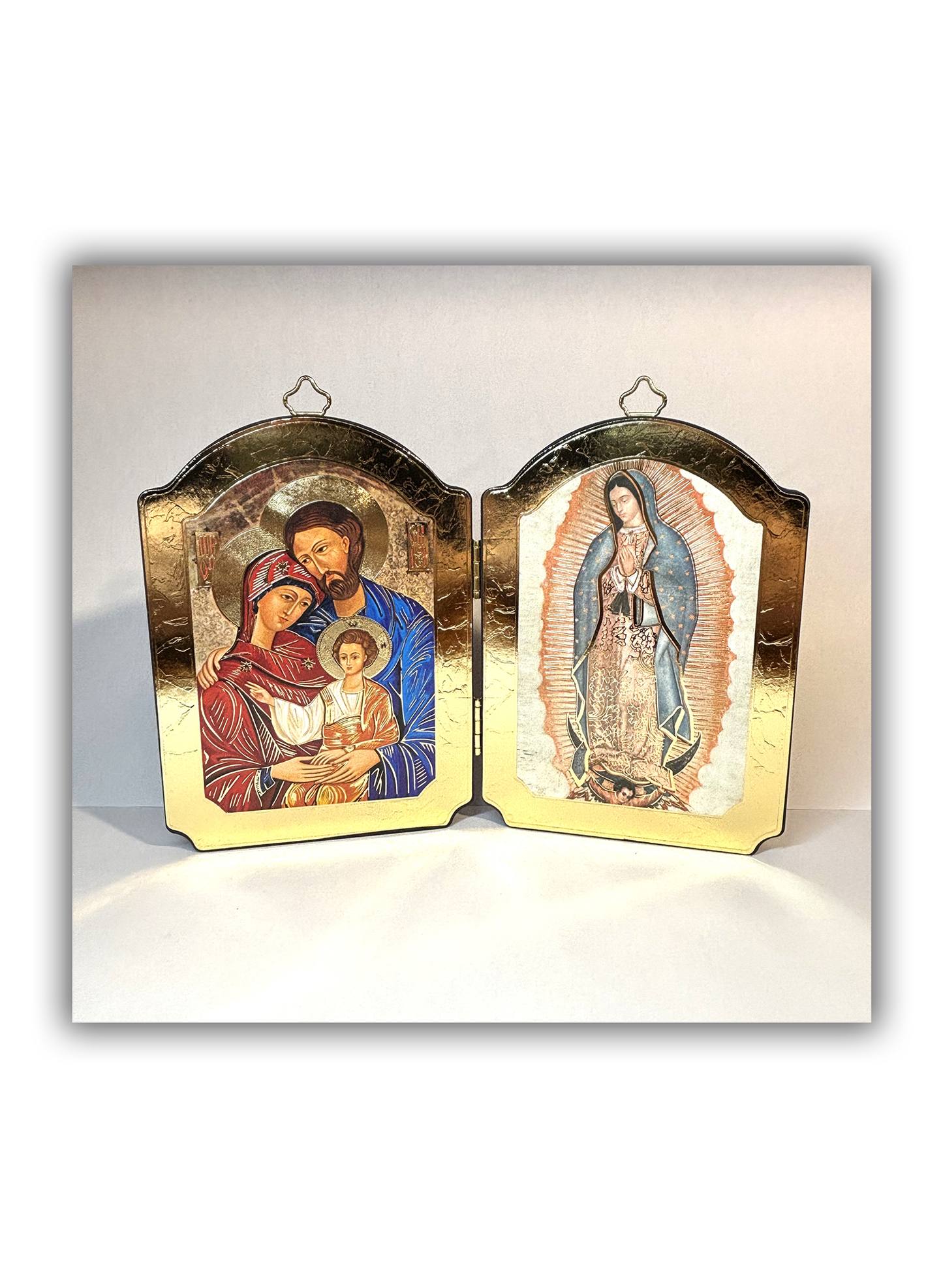 Díptico Sagrada Família e Nossa Senhora de Guadalupe