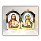 Díptico Sagrado Coração de Jesus e Imaculado Coração de Maria