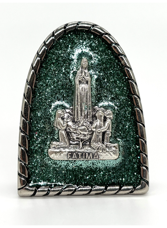 Placa Metálica Nossa Senhora de Fátima
