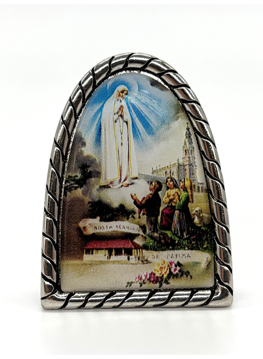 Placa Metálica Nossa Senhora de Fátima