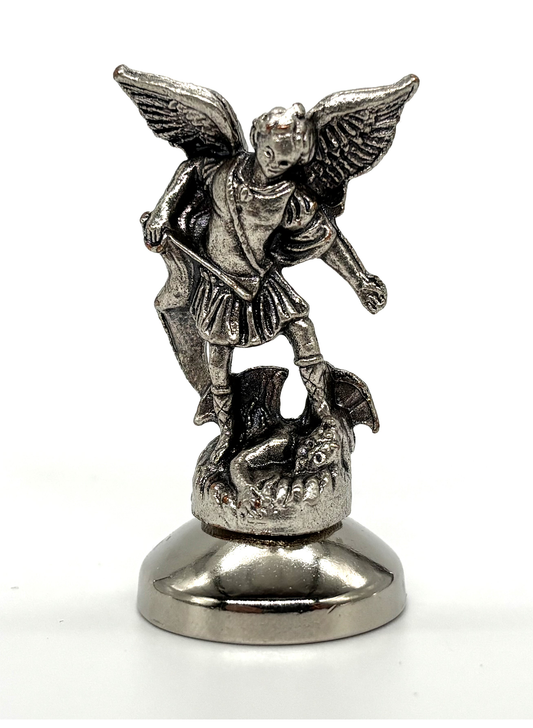 Imagem miniatura São Miguel Arcanjo em metal