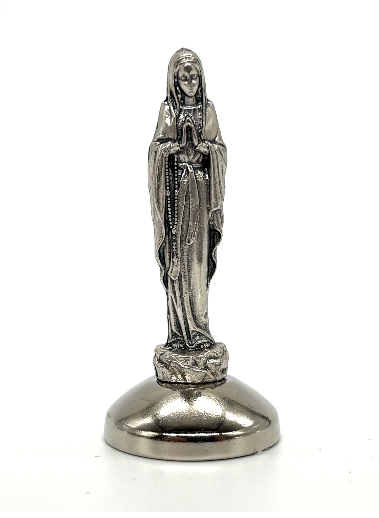 Imagem miniatura Nossa Senhora de Lourdes em metal