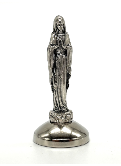 Imagem miniatura Nossa Senhora de Lourdes em metal