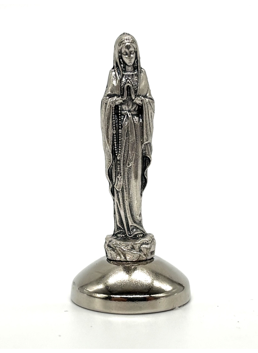 Imagem miniatura Nossa Senhora de Lourdes em metal